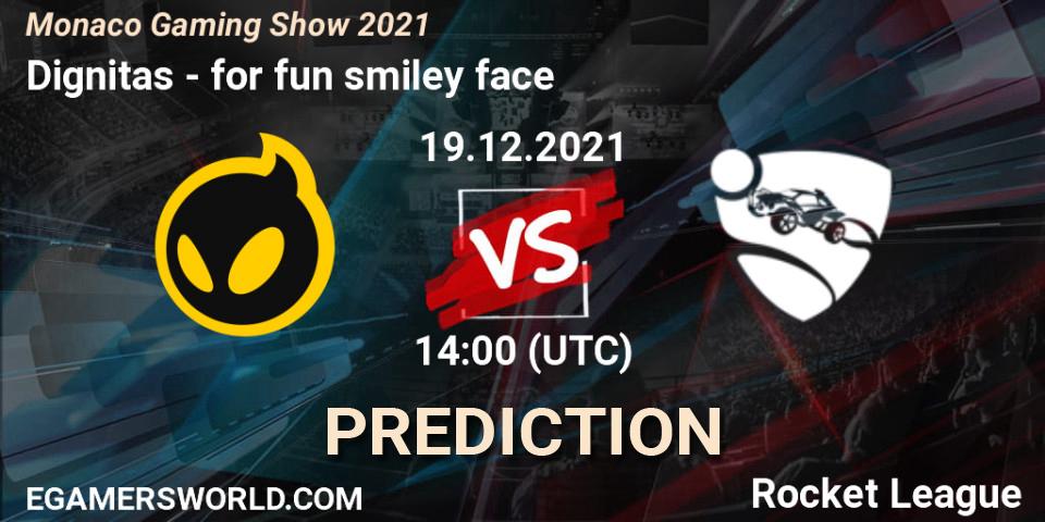 Pronóstico Dignitas - for fun smiley face. 19.12.21, Rocket League, Monaco Gaming Show 2021