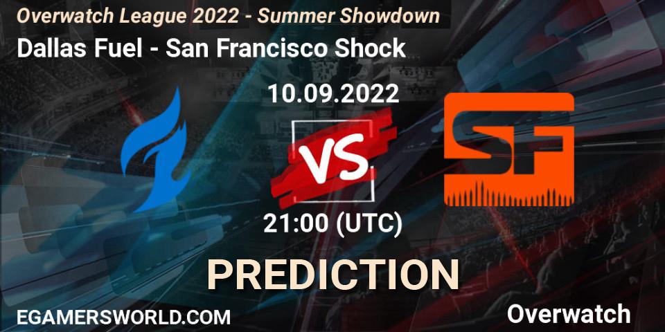 Pronóstico Dallas Fuel - San Francisco Shock. 10.09.2022 at 22:00, Overwatch, Overwatch League 2022 - Summer Showdown