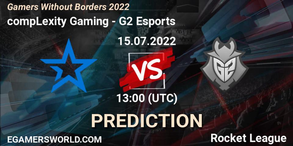 Pronóstico compLexity Gaming - G2 Esports. 15.07.2022 at 13:00, Rocket League, Gamers Without Borders 2022