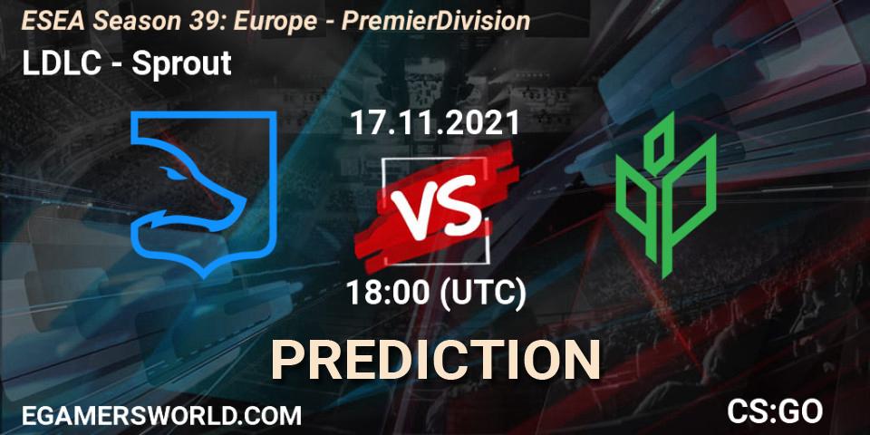 Pronóstico LDLC - Sprout. 03.12.2021 at 14:05, Counter-Strike (CS2), ESEA Season 39: Europe - Premier Division