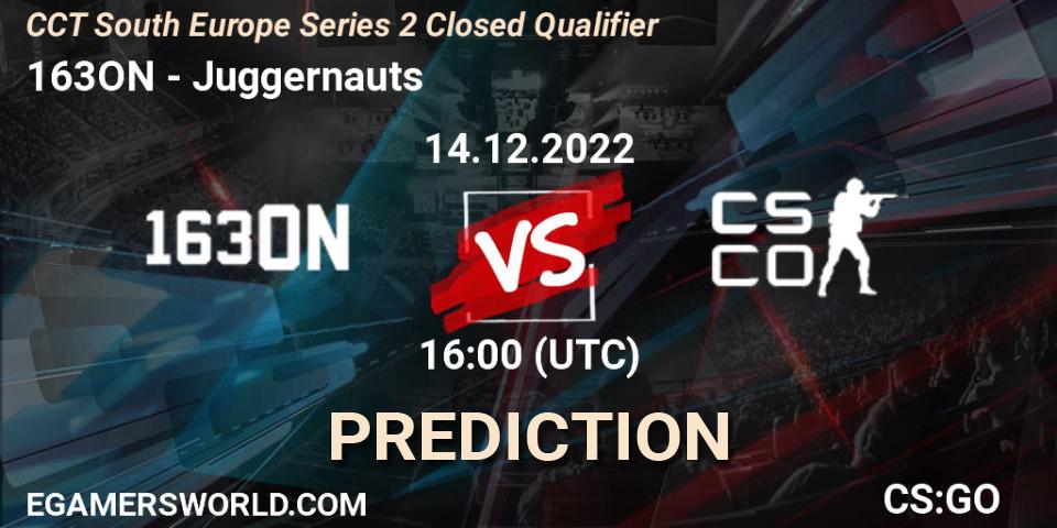 Pronóstico 163ON - Juggernauts. 14.12.22, CS2 (CS:GO), CCT South Europe Series 2 Closed Qualifier