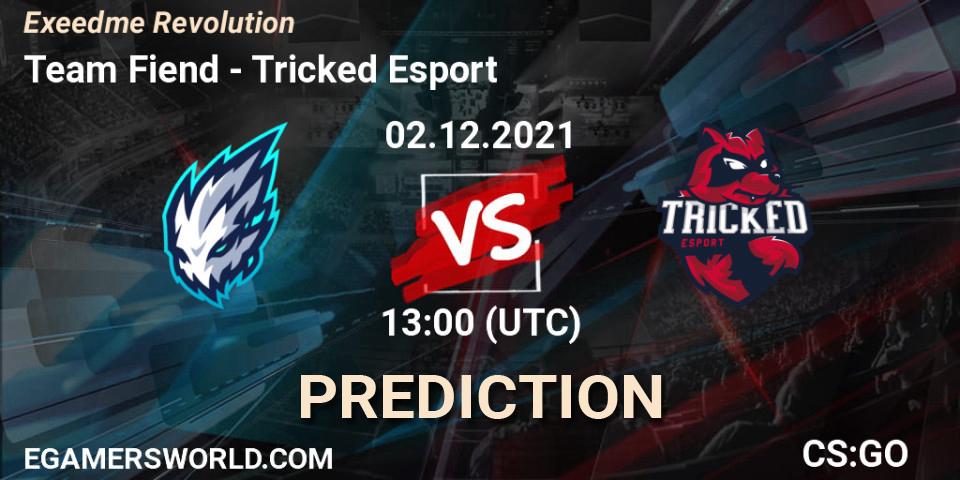 Pronóstico Team Fiend - Tricked Esport. 02.12.2021 at 13:00, Counter-Strike (CS2), Exeedme Revolution