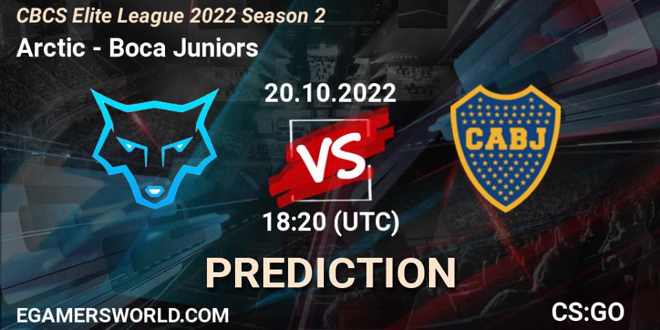 Pronóstico Arctic - Boca Juniors. 20.10.22, CS2 (CS:GO), CBCS Elite League 2022 Season 2