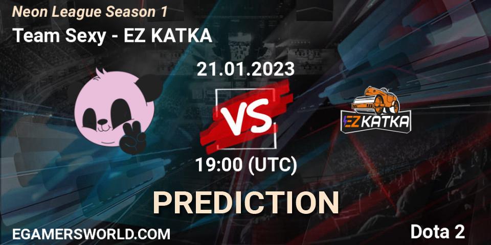 Pronóstico Team Sexy - EZ KATKA. 21.01.2023 at 19:14, Dota 2, Neon League Season 1