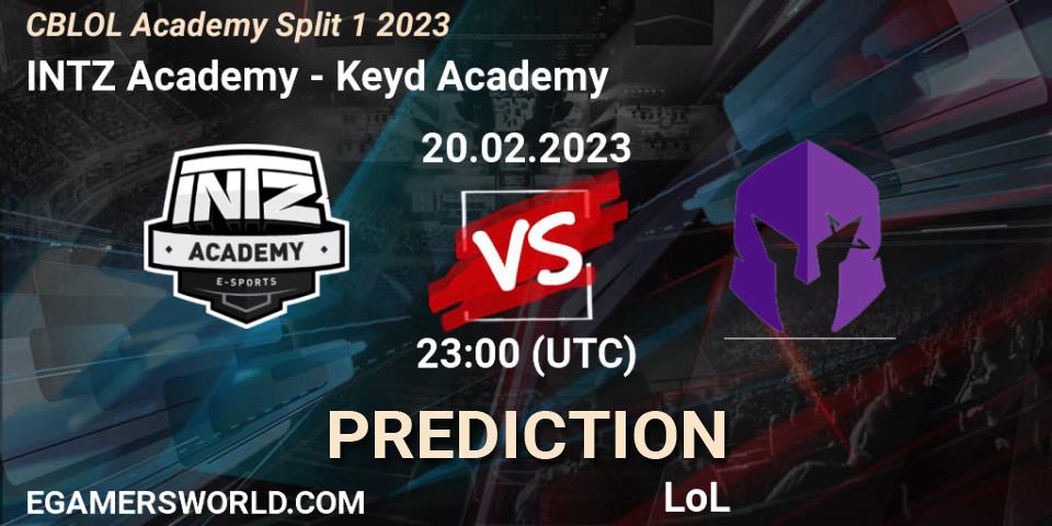 Pronóstico INTZ Academy - Keyd Academy. 20.02.2023 at 23:00, LoL, CBLOL Academy Split 1 2023