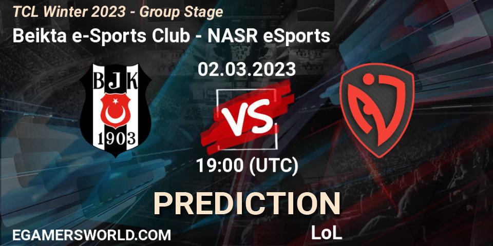 Pronóstico Beşiktaş e-Sports - NASR eSports. 09.03.2023 at 19:00, LoL, TCL Winter 2023 - Group Stage