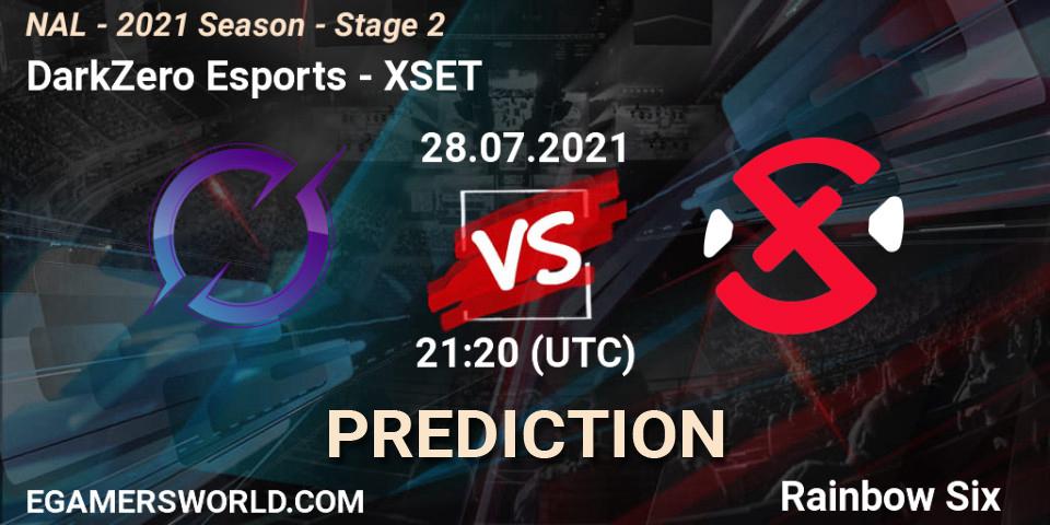 Pronóstico DarkZero Esports - XSET. 28.07.2021 at 20:00, Rainbow Six, NAL - 2021 Season - Stage 2