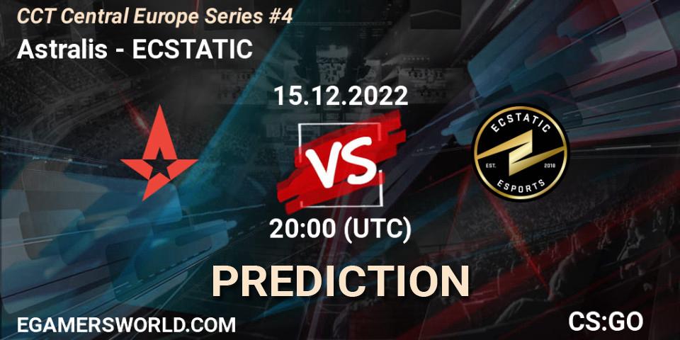 Pronóstico Astralis - ECSTATIC. 15.12.2022 at 19:10, Counter-Strike (CS2), CCT Central Europe Series #4