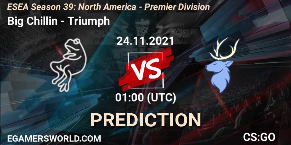 Pronóstico Big Chillin - Triumph. 04.12.21, CS2 (CS:GO), ESEA Season 39: North America - Premier Division