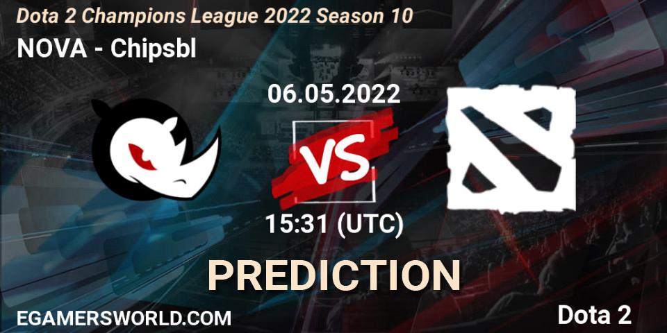 Pronóstico NOVA - Chipsbl. 06.05.2022 at 15:31, Dota 2, Dota 2 Champions League 2022 Season 10 