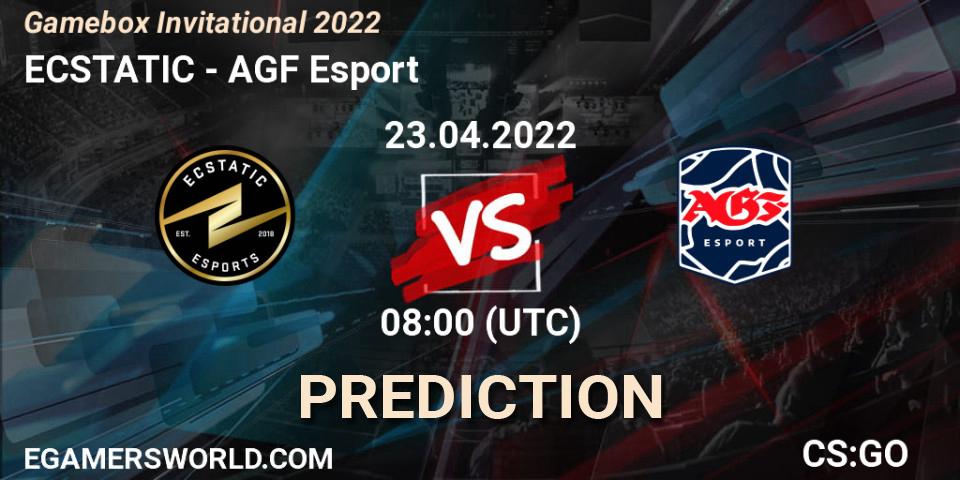 Pronóstico ECSTATIC - AGF Esport. 23.04.22, CS2 (CS:GO), Gamebox Invitational 2022