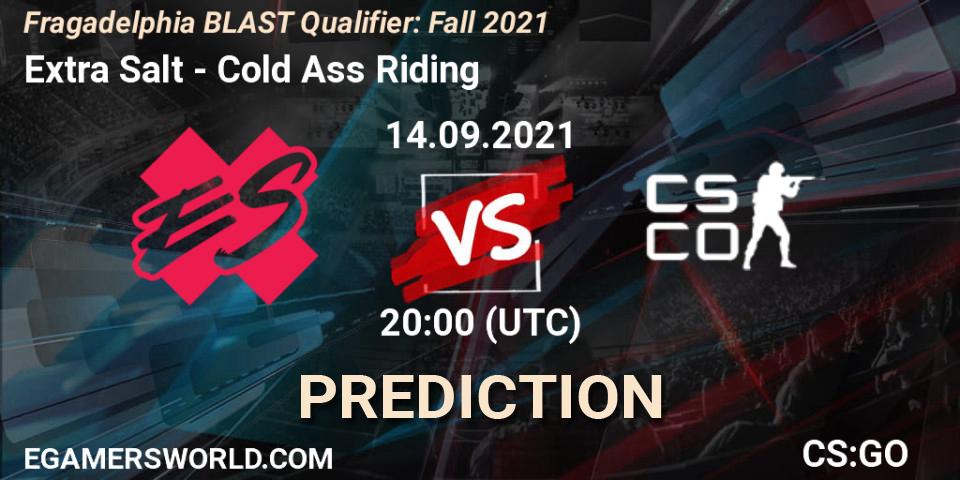 Pronóstico Extra Salt - Cold Ass Riding. 14.09.2021 at 20:00, Counter-Strike (CS2), Fragadelphia BLAST Qualifier: Fall 2021