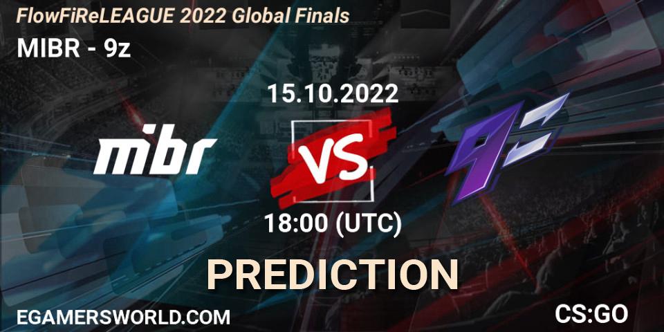 Pronóstico MIBR - 9z. 15.10.22, CS2 (CS:GO), FlowFiReLEAGUE 2022 Global Finals