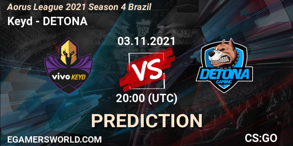 Pronóstico Keyd - DETONA. 03.11.21, CS2 (CS:GO), Aorus League 2021 Season 4 Brazil