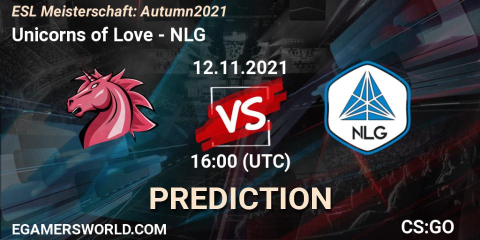 Pronóstico Unicorns of Love - NLG. 12.11.21, CS2 (CS:GO), ESL Meisterschaft: Autumn 2021