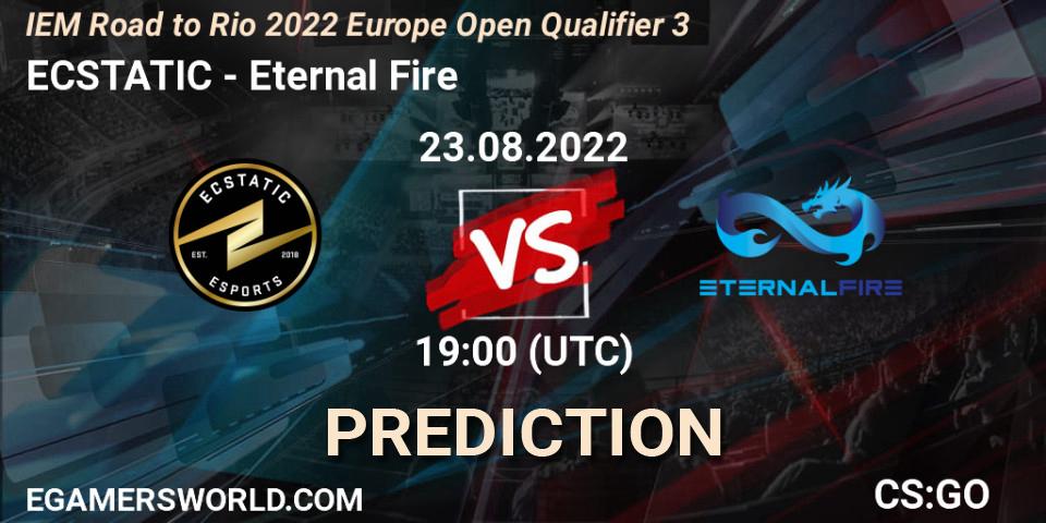 Pronóstico ECSTATIC - Eternal Fire. 23.08.2022 at 19:00, Counter-Strike (CS2), IEM Road to Rio 2022 Europe Open Qualifier 3