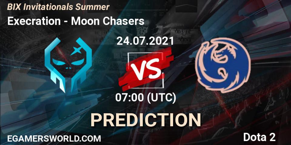 Pronóstico Execration - Moon Chasers. 24.07.2021 at 07:07, Dota 2, BIX Invitationals Summer