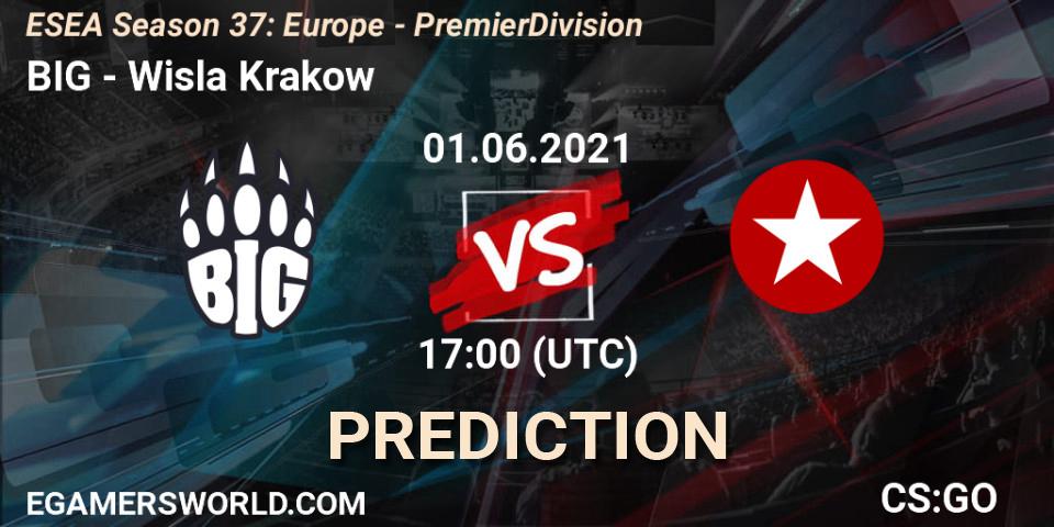 Pronóstico BIG - Wisla Krakow. 01.06.2021 at 17:15, Counter-Strike (CS2), ESEA Season 37: Europe - Premier Division