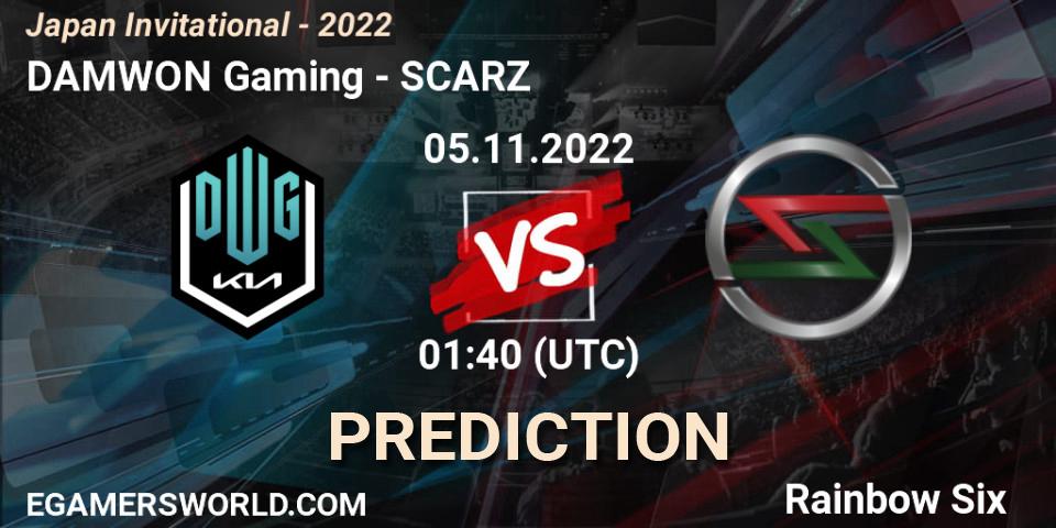 Pronóstico DAMWON Gaming - SCARZ. 05.11.2022 at 01:40, Rainbow Six, Japan Invitational - 2022