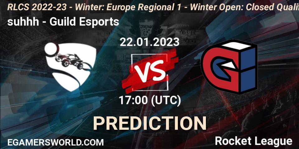 Pronóstico suhhh - Guild Esports. 22.01.2023 at 17:00, Rocket League, RLCS 2022-23 - Winter: Europe Regional 1 - Winter Open: Closed Qualifier