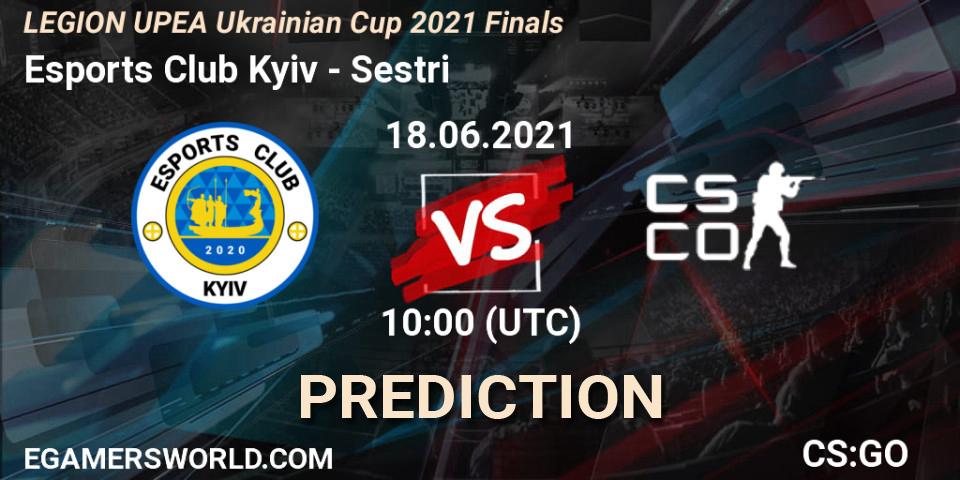 Pronóstico Esports Club Kyiv - Sestri. 18.06.2021 at 10:00, Counter-Strike (CS2), LEGION UPEA Ukrainian Cup 2021 Finals