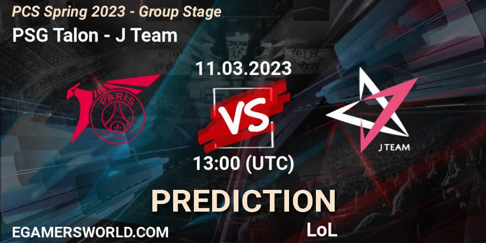 Pronóstico PSG Talon - J Team. 19.02.23, LoL, PCS Spring 2023 - Group Stage
