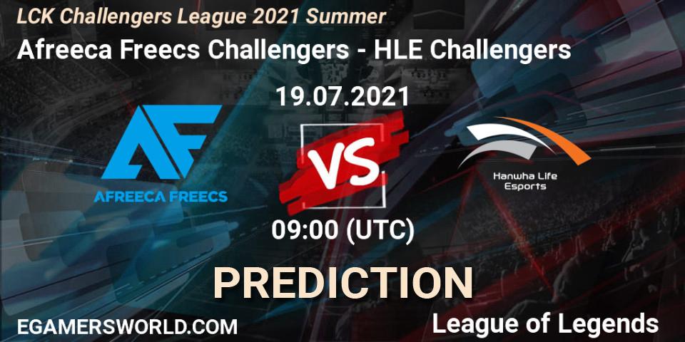 Pronóstico Afreeca Freecs Challengers - HLE Challengers. 19.07.2021 at 09:00, LoL, LCK Challengers League 2021 Summer