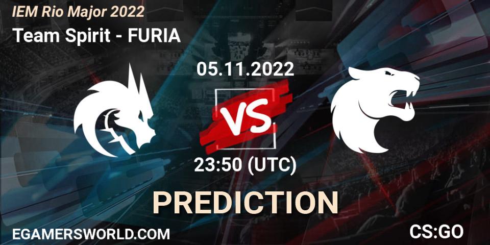 Pronóstico Team Spirit - FURIA. 05.11.2022 at 23:50, Counter-Strike (CS2), IEM Rio Major 2022