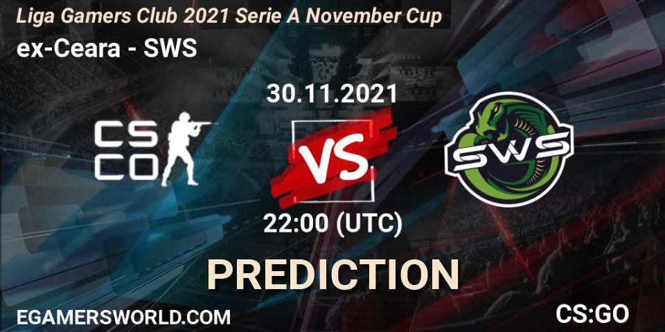 Pronóstico ex-Ceara - SWS. 30.11.2021 at 17:00, Counter-Strike (CS2), Liga Gamers Club 2021 Serie A November Cup