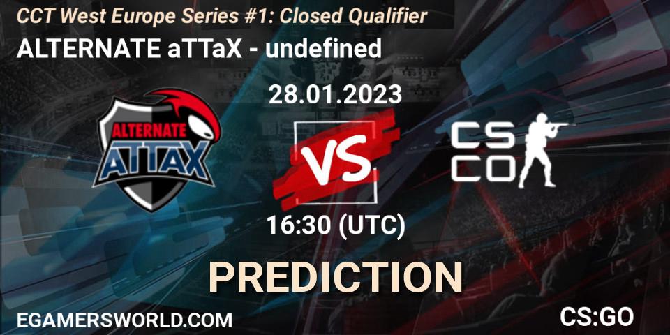 Pronóstico ALTERNATE aTTaX - undefined. 28.01.23, CS2 (CS:GO), CCT West Europe Series #1: Closed Qualifier