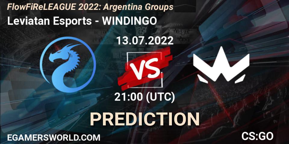 Pronóstico Leviatan Esports - WINDINGO. 13.07.2022 at 21:00, Counter-Strike (CS2), FlowFiReLEAGUE 2022: Argentina Groups