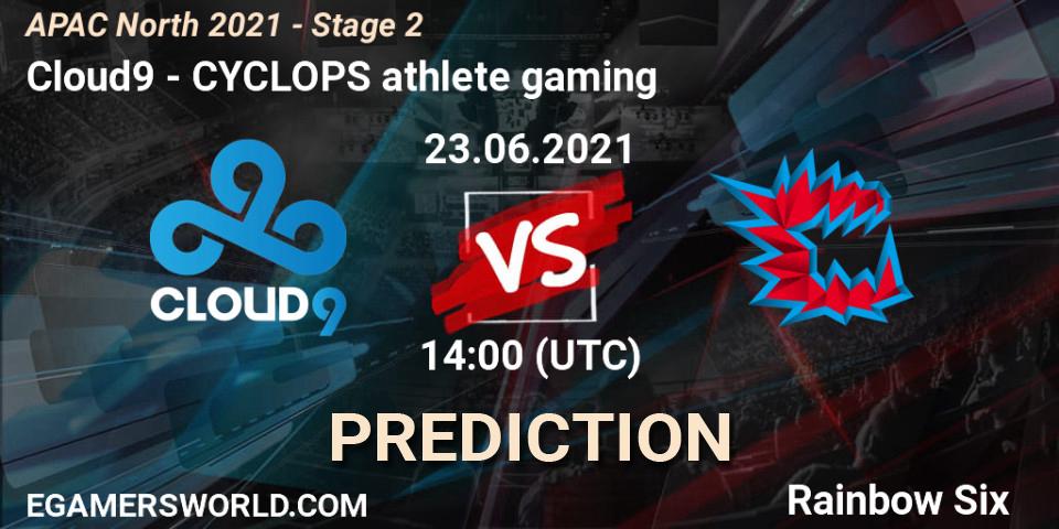 Pronóstico Cloud9 - CYCLOPS athlete gaming. 23.06.2021 at 14:00, Rainbow Six, APAC North 2021 - Stage 2