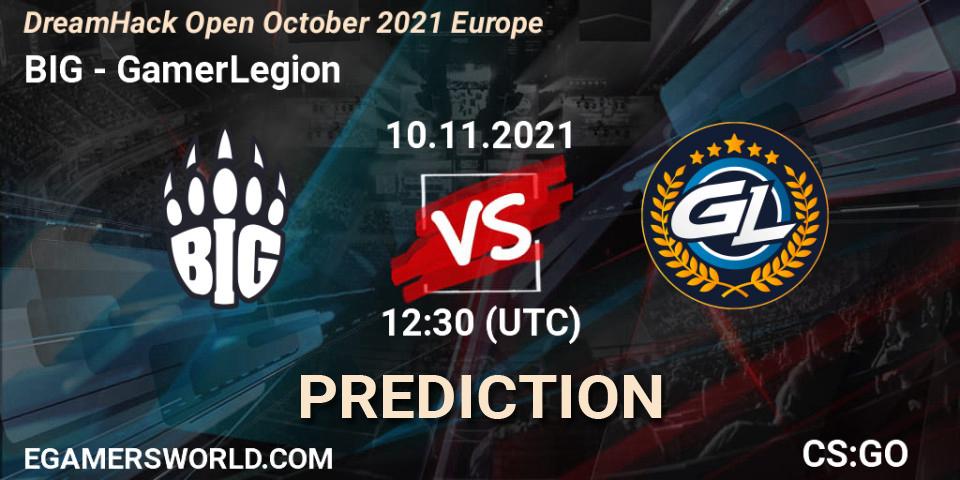 Pronóstico BIG - GamerLegion. 10.11.2021 at 12:30, Counter-Strike (CS2), DreamHack Open November 2021