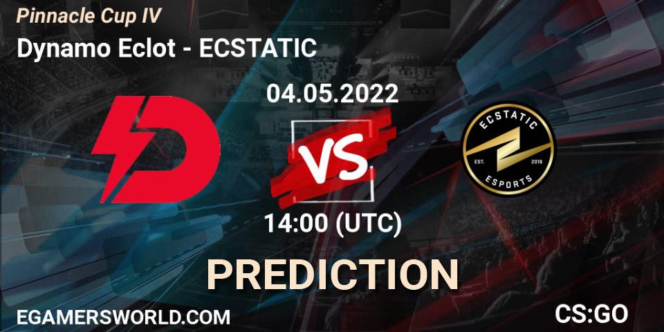 Pronóstico Dynamo Eclot - ECSTATIC. 04.05.2022 at 14:00, Counter-Strike (CS2), Pinnacle Cup #4