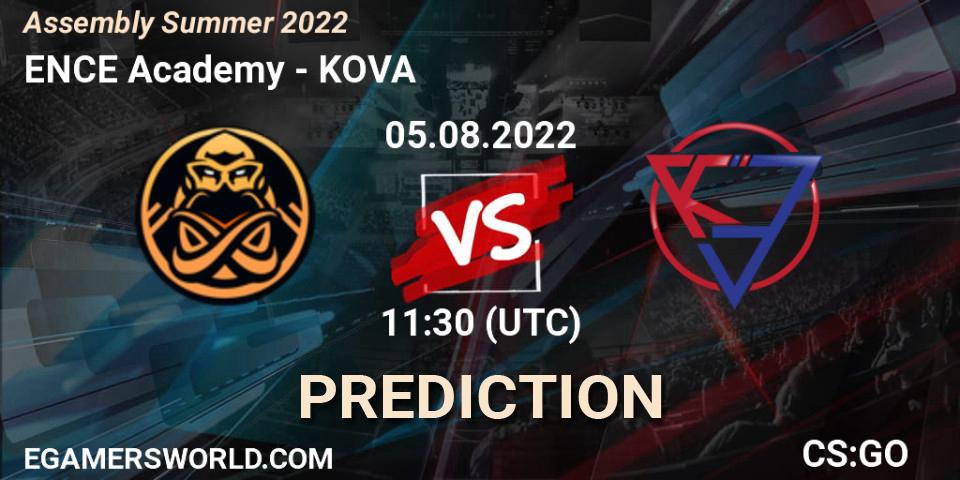 Pronóstico ENCE Academy - KOVA. 05.08.2022 at 11:30, Counter-Strike (CS2), Assembly Summer 2022