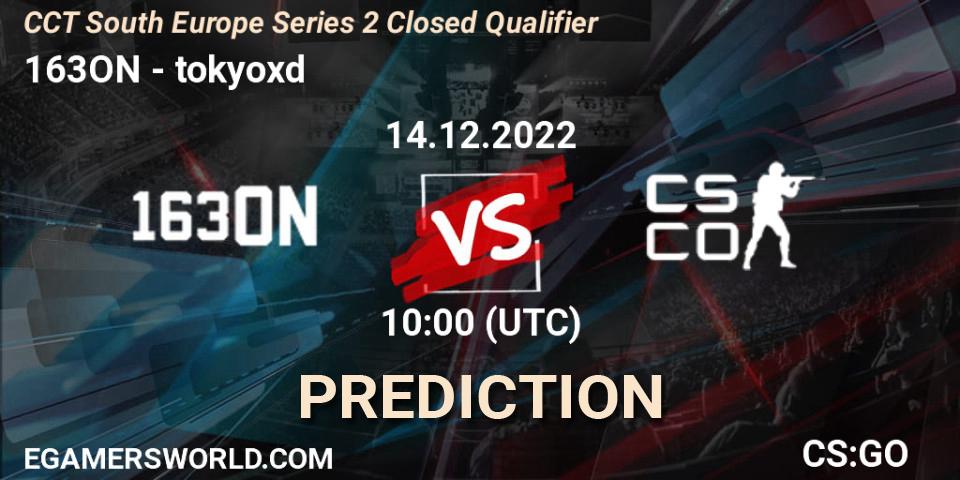 Pronóstico 163ON - tokyoxd. 14.12.22, CS2 (CS:GO), CCT South Europe Series 2 Closed Qualifier