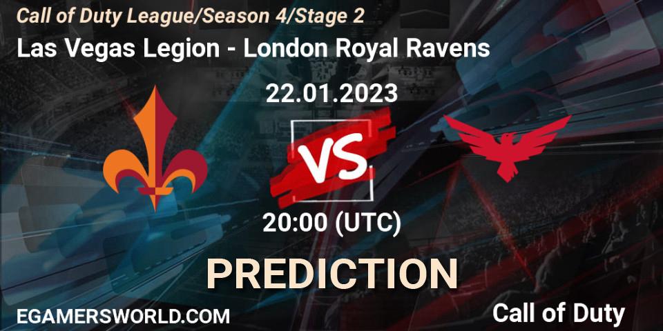 Pronóstico Las Vegas Legion - London Royal Ravens. 22.01.2023 at 20:00, Call of Duty, Call of Duty League 2023: Stage 2 Major Qualifiers
