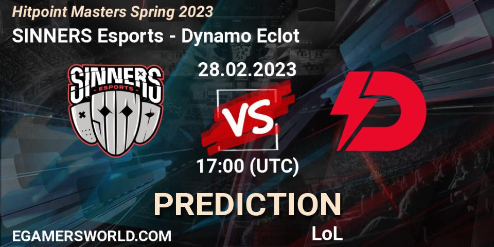 Pronóstico SINNERS Esports - Dynamo Eclot. 28.02.23, LoL, Hitpoint Masters Spring 2023