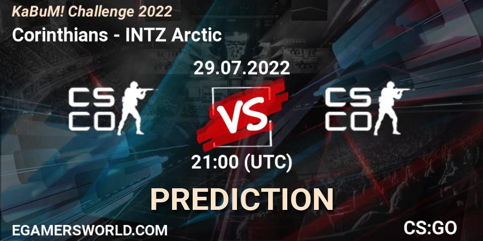 Pronóstico Corinthians - INTZ Arctic. 29.07.22, CS2 (CS:GO), KaBuM! Challenge 2022