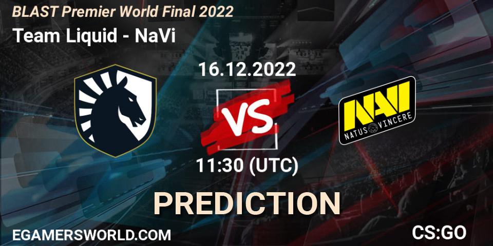 Pronóstico Team Liquid - NaVi. 16.12.22, CS2 (CS:GO), BLAST Premier World Final 2022