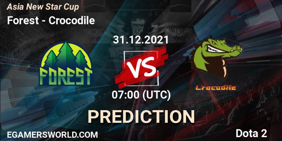 Pronóstico Forest - Crocodile. 31.12.2021 at 07:26, Dota 2, Asia New Star Cup