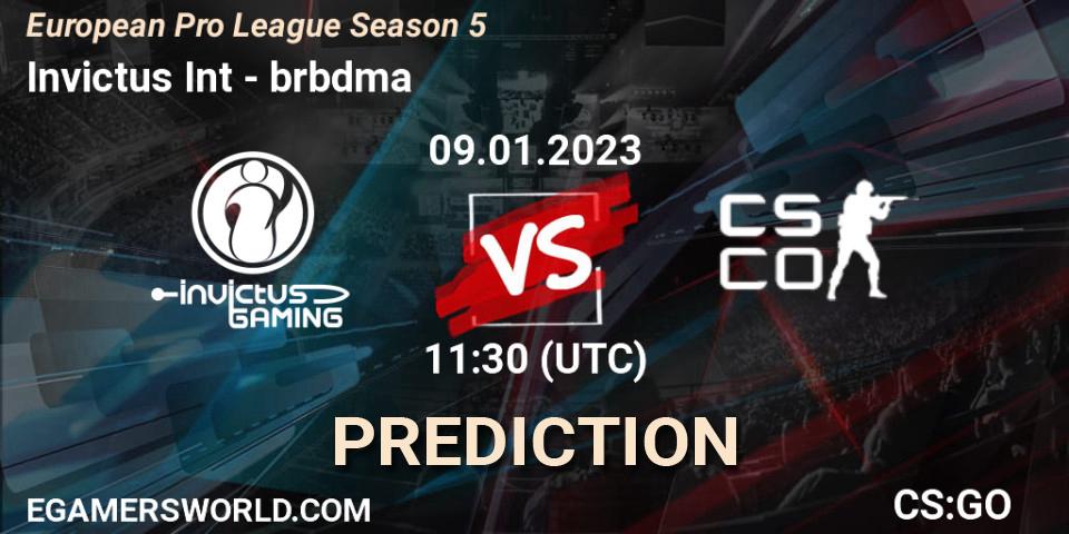 Pronóstico Invictus Gaming International - Viperio. 09.01.2023 at 12:45, Counter-Strike (CS2), European Pro League Season 5