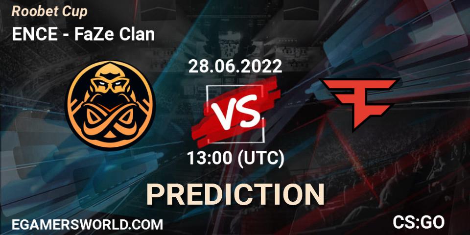 Pronóstico ENCE - FaZe Clan. 28.06.2022 at 13:30, Counter-Strike (CS2), Roobet Cup