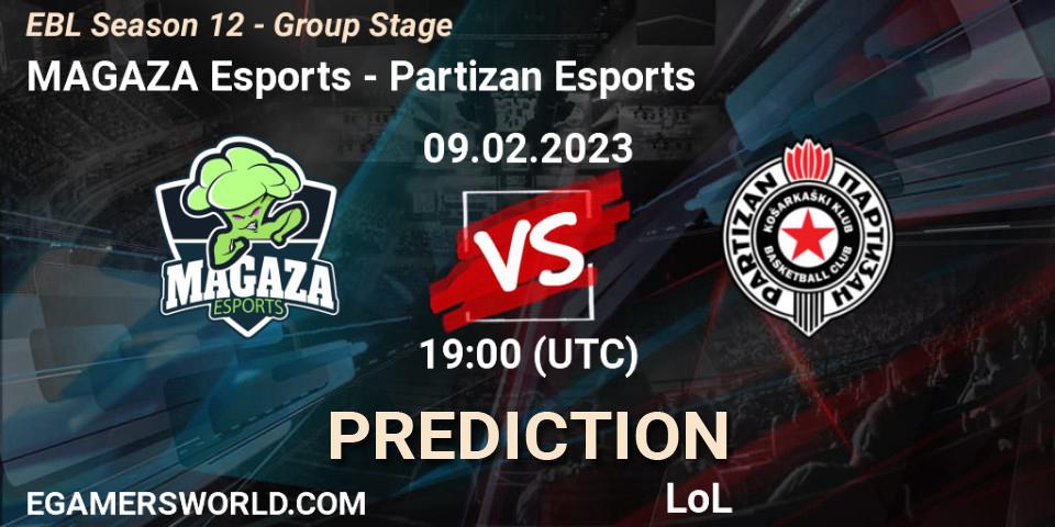 Pronóstico MAGAZA Esports - Partizan Esports. 09.02.23, LoL, EBL Season 12 - Group Stage