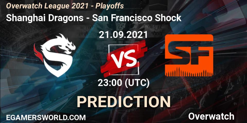 Pronóstico Shanghai Dragons - San Francisco Shock. 22.09.2021 at 02:00, Overwatch, Overwatch League 2021 - Playoffs