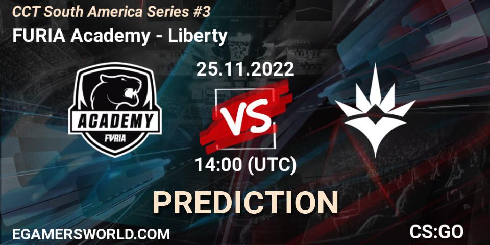 Pronóstico FURIA Academy - Liberty. 25.11.22, CS2 (CS:GO), CCT South America Series #3
