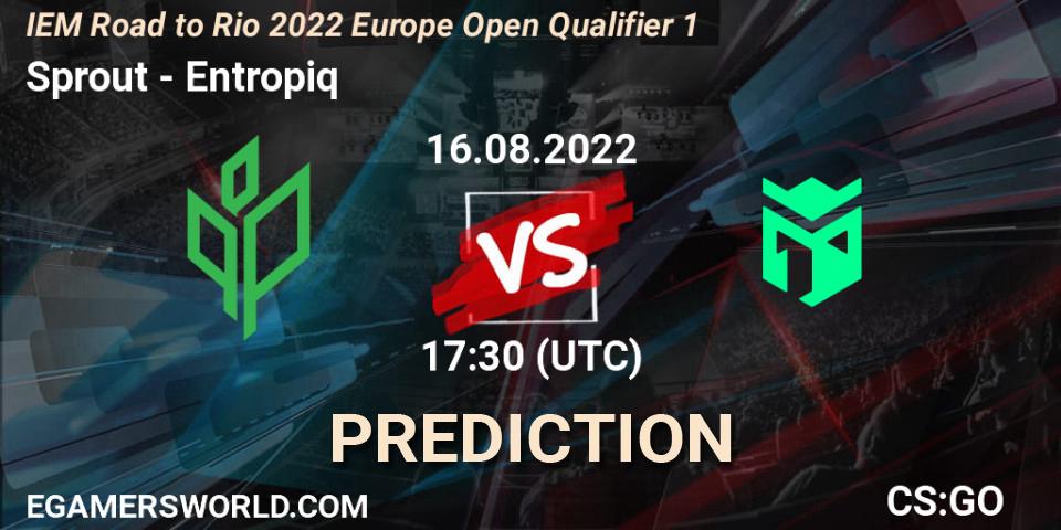 Pronóstico Sprout - Entropiq. 16.08.2022 at 17:30, Counter-Strike (CS2), IEM Road to Rio 2022 Europe Open Qualifier 1
