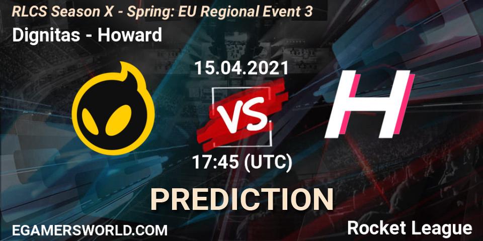 Pronóstico Dignitas - Howard. 15.04.2021 at 17:45, Rocket League, RLCS Season X - Spring: EU Regional Event 3