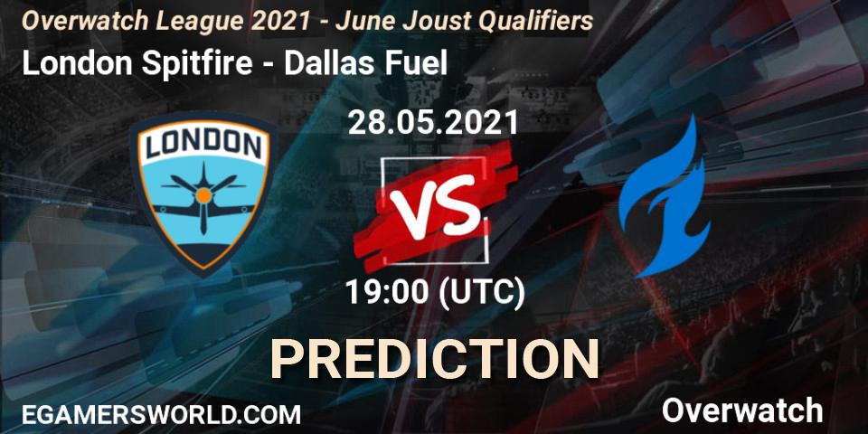 Pronóstico London Spitfire - Dallas Fuel. 28.05.21, Overwatch, Overwatch League 2021 - June Joust Qualifiers