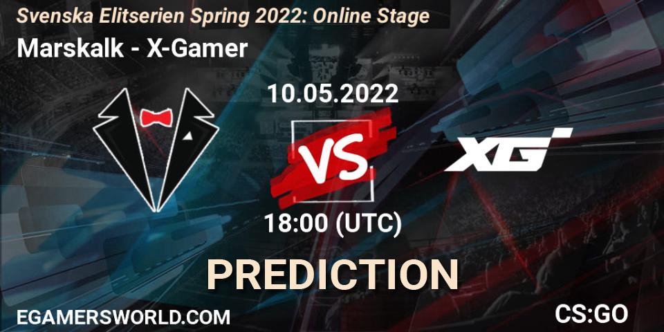 Pronóstico Marskalk - X-Gamer. 10.05.2022 at 18:00, Counter-Strike (CS2), Svenska Elitserien Spring 2022: Online Stage
